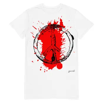 PEACE T-shirt dress by Gianneli