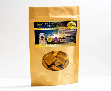 Bee Active CBD + CBN Dog Treats — Nighttime Relief — Pumpkin and Peanut