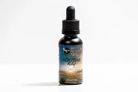 Bee Active CBD+CBN Isolate Tincture - Nighttime Relief Unflavored