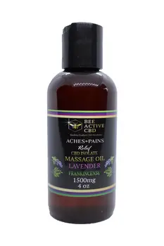 Bee Active CBD Massage Oil — Aches + Pains Relief— Lavender & Frankincense
