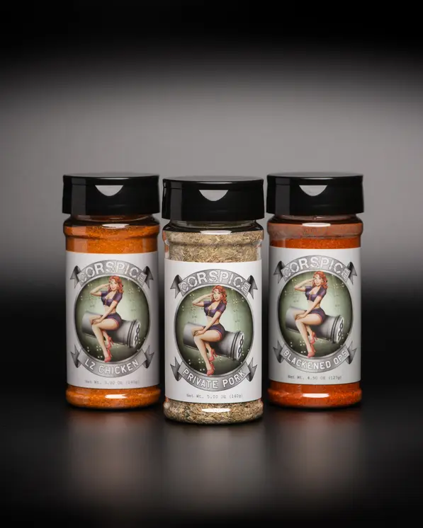 3-Pack Chicken, Pork, & Blackening, lil heat lil sweet FREE