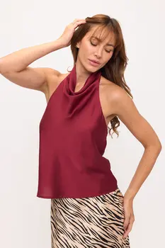 Satin Halter Top