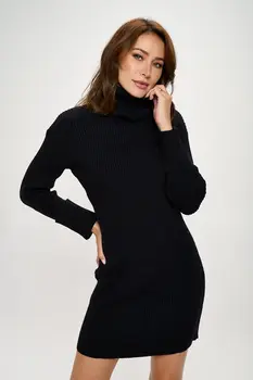 Turtleneck Sweater Dress