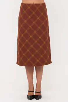Plaid Pencil Skirt