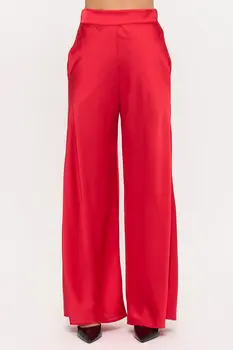 Satin Pants w/ Elastic Waist