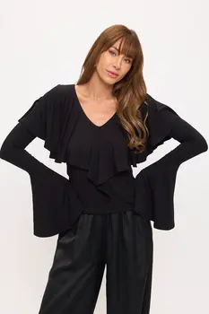 Double Layed V Neck Top