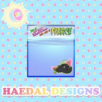"Smol But Fierce" Angler Fish Notepad