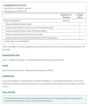 Rebel Herbs Organic NuroSteady 60 Capsules
