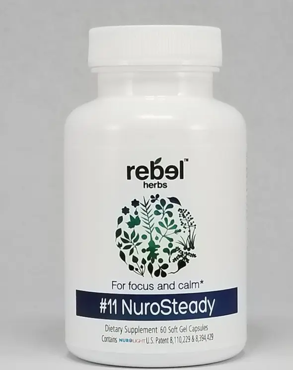 Rebel Herbs Organic NuroSteady 60 Capsules