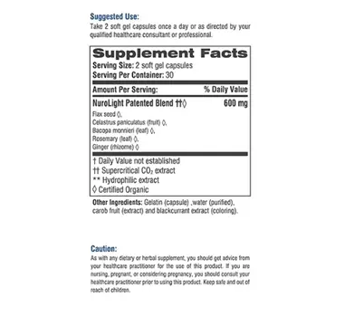 Rebel Herbs Organic NuroSteady 60 Capsules