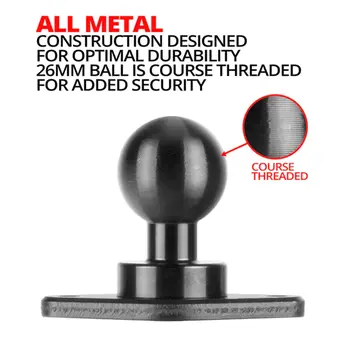 Impact Series Diamond Base Adapter with 26mm Ball