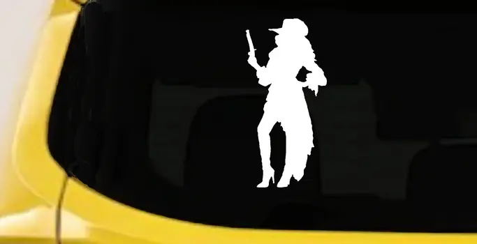 Pirate Wench Girl Car Truck Window Vinyl Decal Sticker