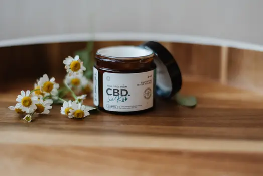 CBD Ice Rub with Menthol & Essential Oils (325mg) - 2oz Glass Jar