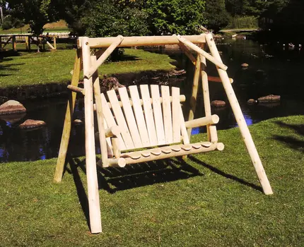 70" Natural Swing Chair