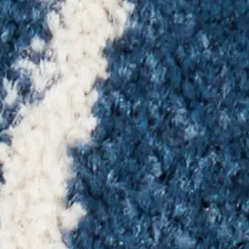 4' X 6' Blue And Gold Floral Area Rug