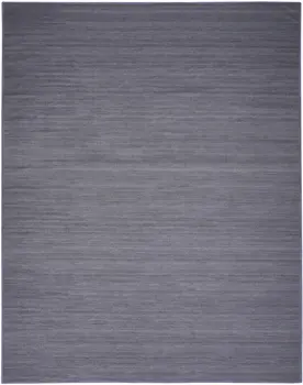 6' X 9' Navy Blue Abstract Washable Area Rug