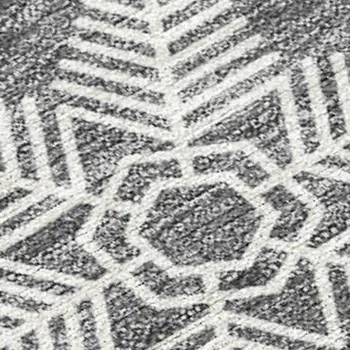 8' X 10' Gray Blue And Ivory Medallion Washable Indoor Outdoor Area Rug