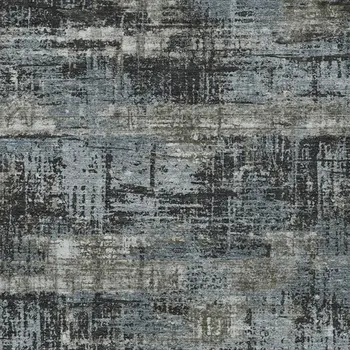 9' X 12' Charcoal And Gray Geometric Washable Indoor Outdoor Area Rug