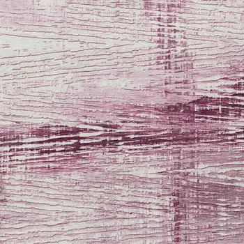 8' X 10' Blush And Ivory Striped Washable Indoor Outdoor Area Rug