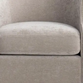 32" Beige Fabric Upholstered Arm Chair