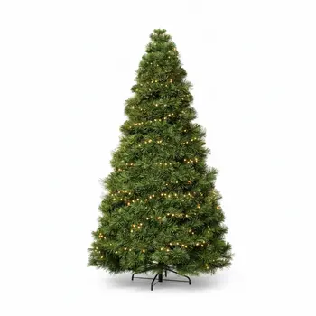 4.5' Pre Lit Full Spruce Christmas Tree With Decorations