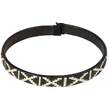 Narrow Cana Flecha Bracelet - Black & White