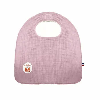 Bavoir en Coton Bio Rose