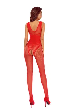roter ouvert Bodystocking BS120 - S/L