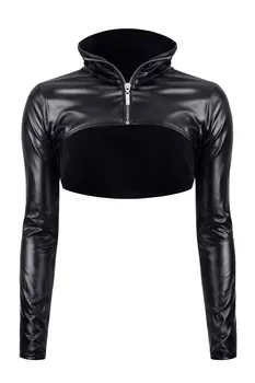 schwarze kurze Jacke DDMarika001 - 2XL