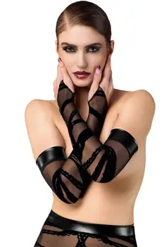 F361 Bondesque Opera-Handschuhe mit Daumenschlaufe - 2XL/3XL